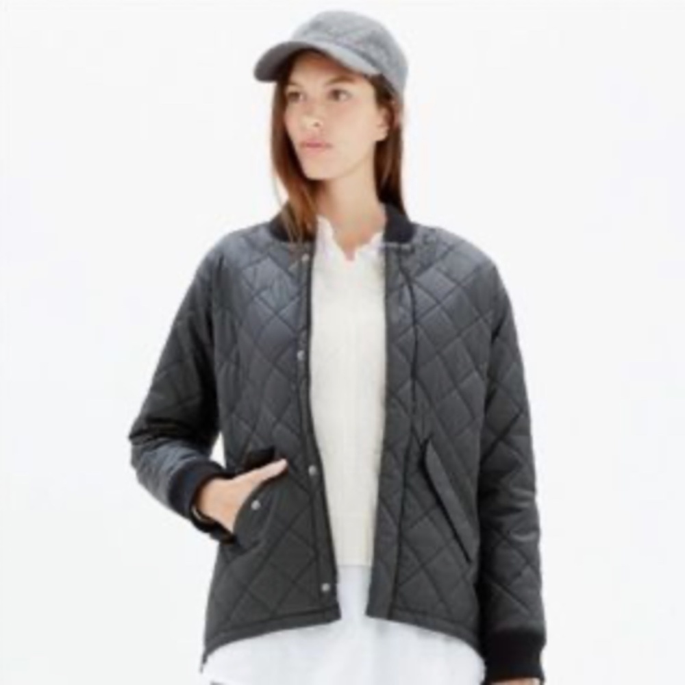 Madewell Black Quilted Jacket